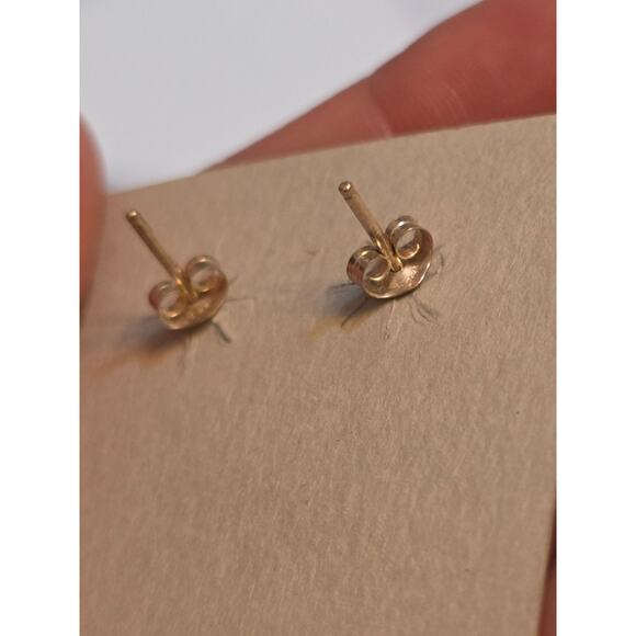 Sterling Silver & Turquoise Feather Dangle Earrings 1.5" - Picture 4 of 10